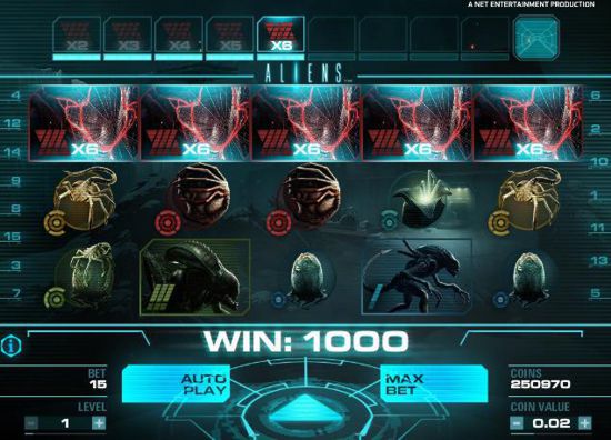 NetEnt Aliens Slot Screenshot