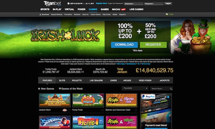 Titan Bet Review Screenshot