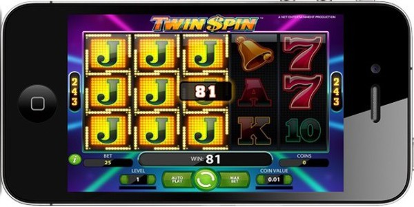 The mobile slot version of Twin Spin is NetEnt Touch powered