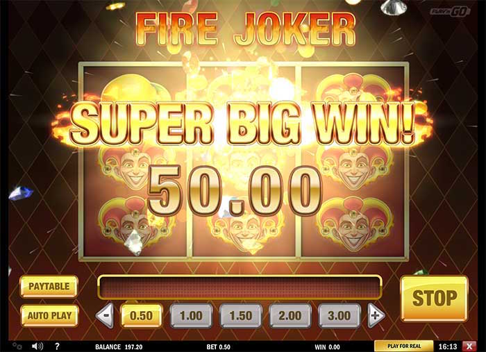 Play N Go Fire Joker Graphics