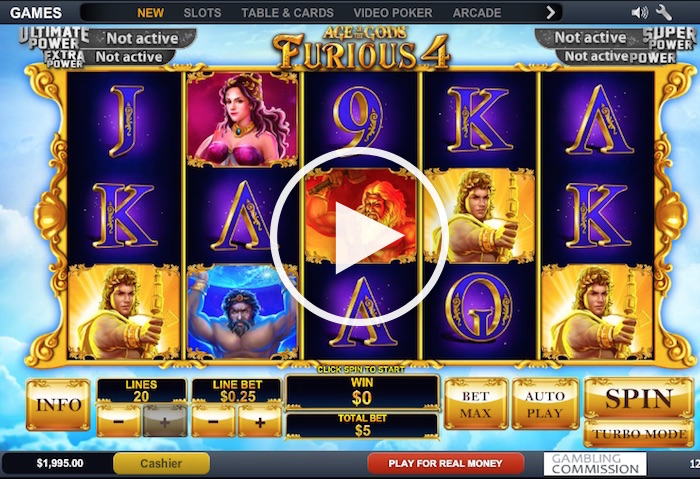 Age of Gods Furious 4 Online Slot