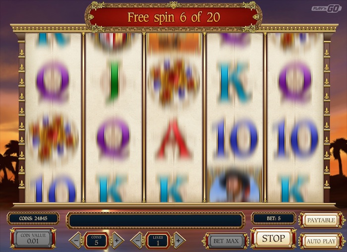 Sails of Gold Online Slot Graphics during Spin