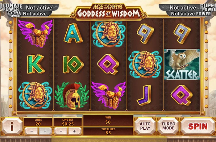 Age of the Gods Goddess of Wisdom Slot Review