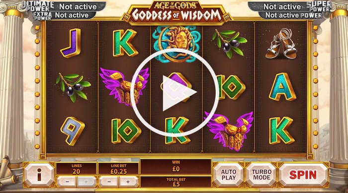 Age of the Gods Goddess of Wisdom Slot Review