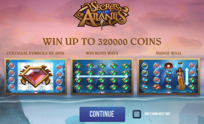 Bonus Features in Secrets of Atlantis Casino Game