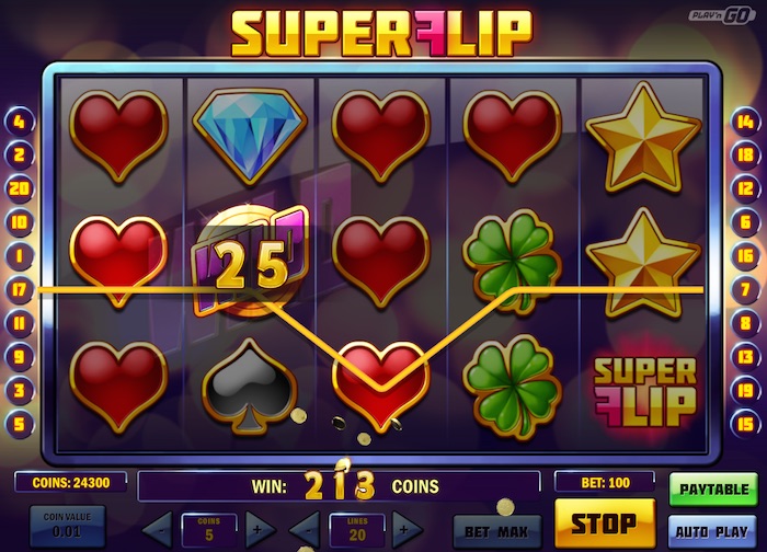 Graphics for Super Flip Slot Game