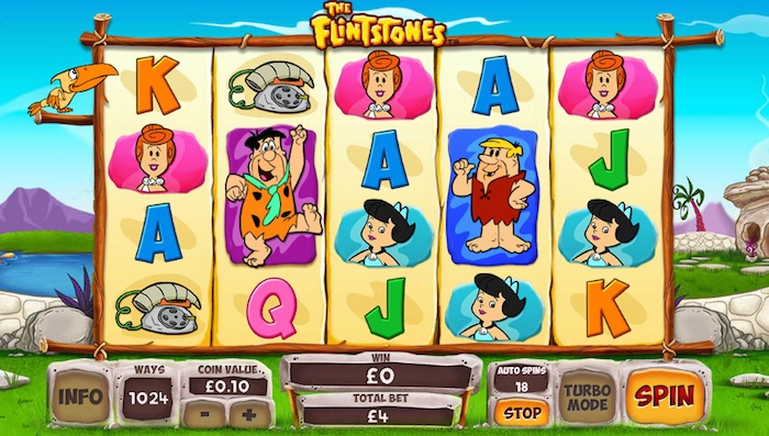 Graphics for Playtech The Flintstones