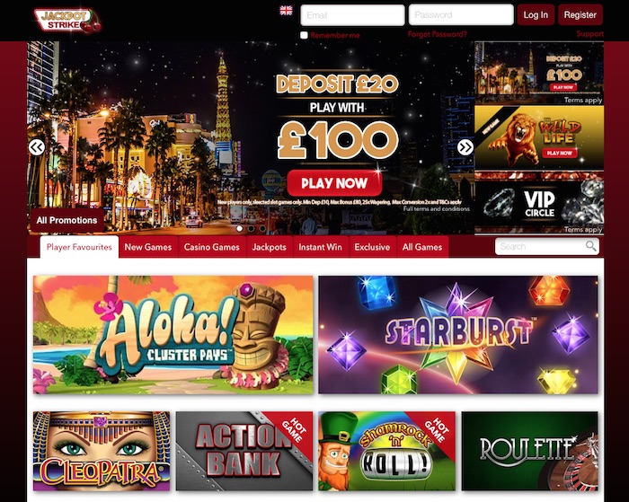 Home Screenshot Jackpot Strike Casino