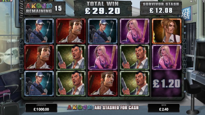 Survivor Mode Graphics for Lost Vegas Online Slot