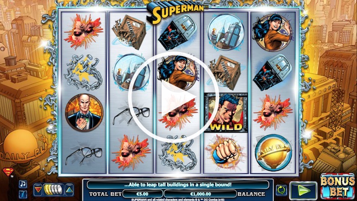 NextGen Gaming Superman Online Slot Screenshot