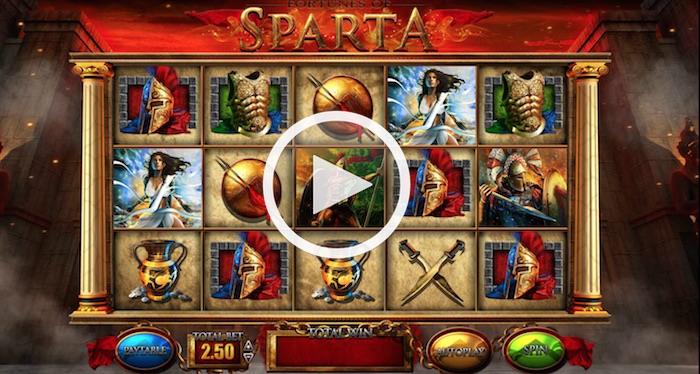 Screenshot of Fortunes of Sparta Online Slot