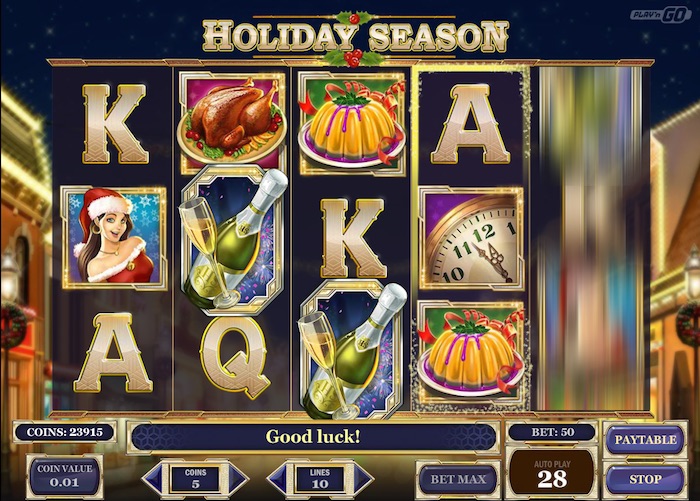 Holiday Season Slot Graphics Screenshot