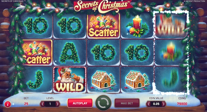 Graphics Screenshot Secrets of Christmas Online Slot