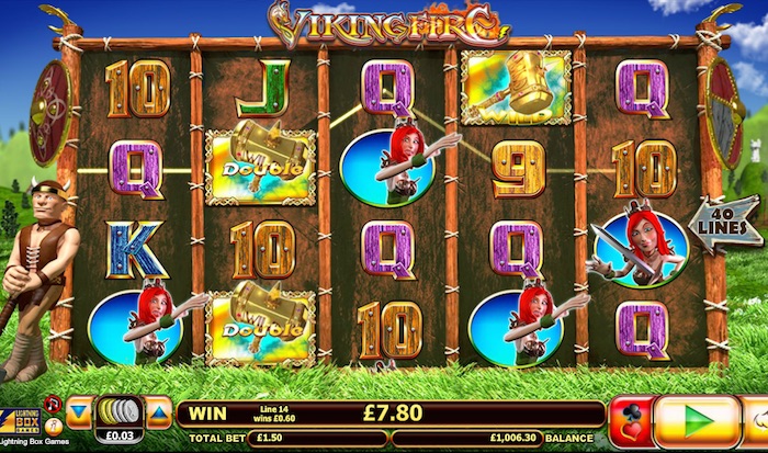 Gameplay Graphics in Viking Fire from Lightning Box Games