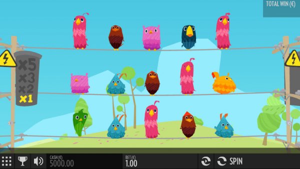 Glimmer Casino is offering 350 Free Spins on Bird on a Wire