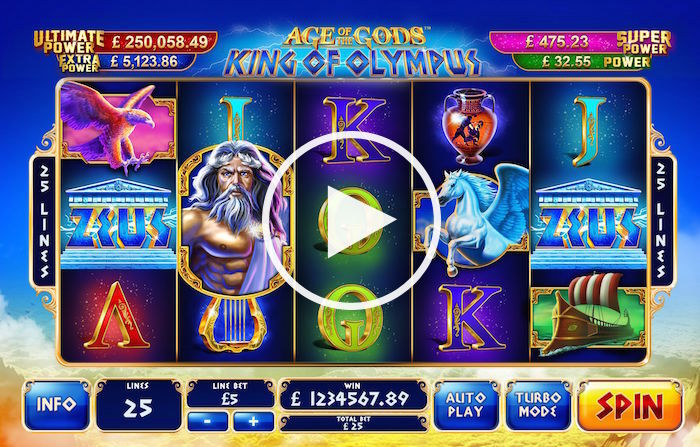 Gameplay Screenshot Playtech King of Olympus Slot