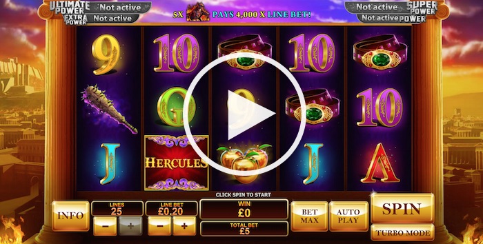 Screenshot of Age of the Gods Prince of Olympus Online Slot