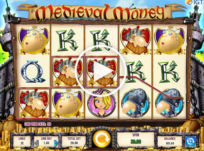 Screenshot of Medieval Money Online Slot
