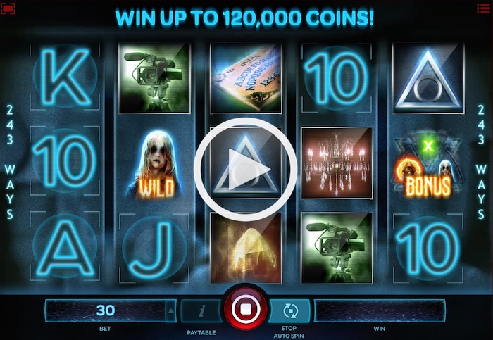 Screenshot of Paranormal Activity Online Slot