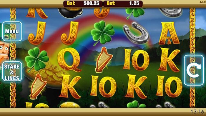 Screenshot of Shamrock n Roll Mobile Slot from Nektan