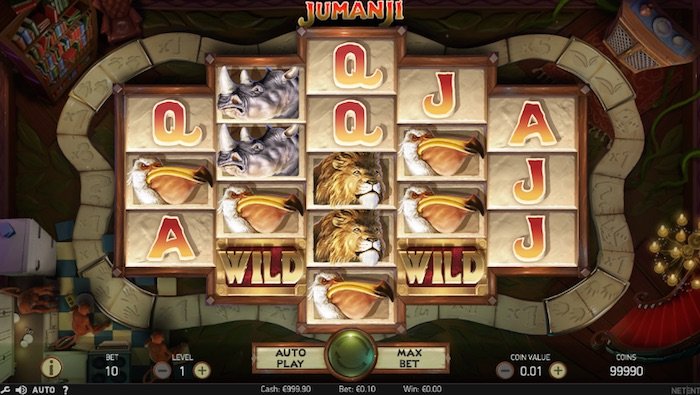 Screenshot of Jumanji Online Slot