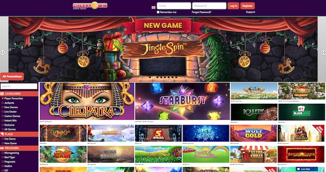 Cheeky Win Casino on the Nektan Games Platform