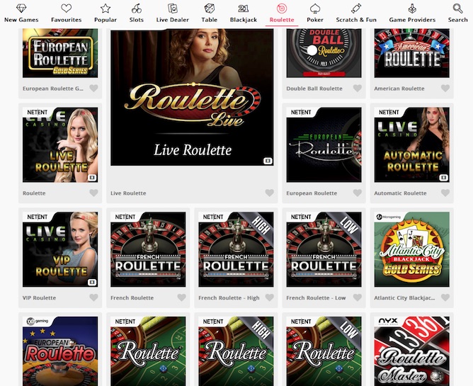 Online roulette bonuses at Casimba Casino can be used on various games including VIP Roulette
