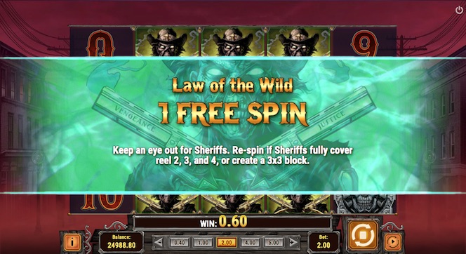 Golden Colts features seven bonus games including Law of the Wild