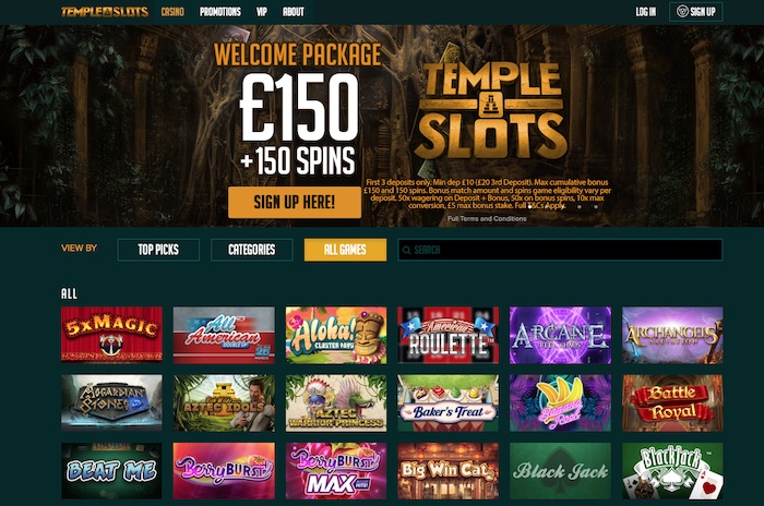 Templeslots.com Screenshots