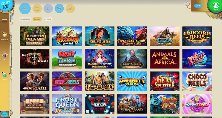 Casino Lab Bonus and Review 2021