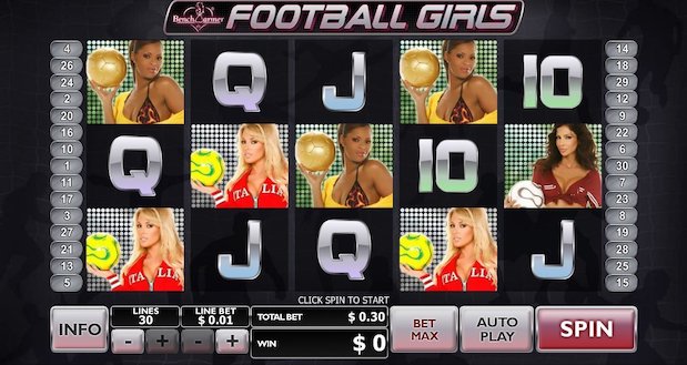 Benchwarmer Football Girls Casino Game