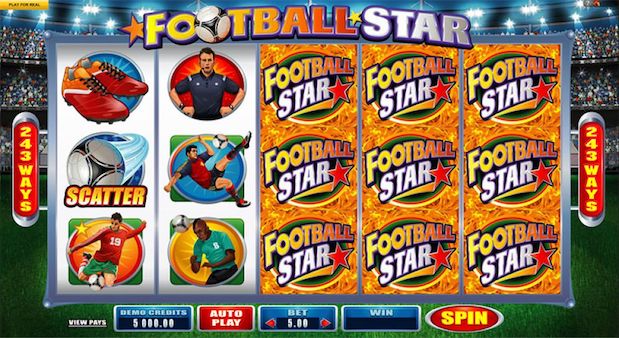 Microgaming Football Star Slot Game