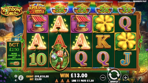 Rainbow Gold slot at MrQ Casino