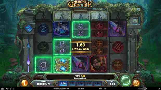 Merlins Grimoire is one of the top UK slot games out now