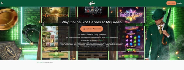 mr green Casino Rainbow Riches Slots