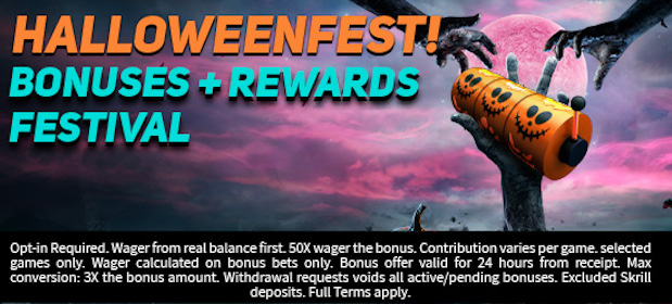 Join the Halloweenfest Promotion at Jackpot Paradise